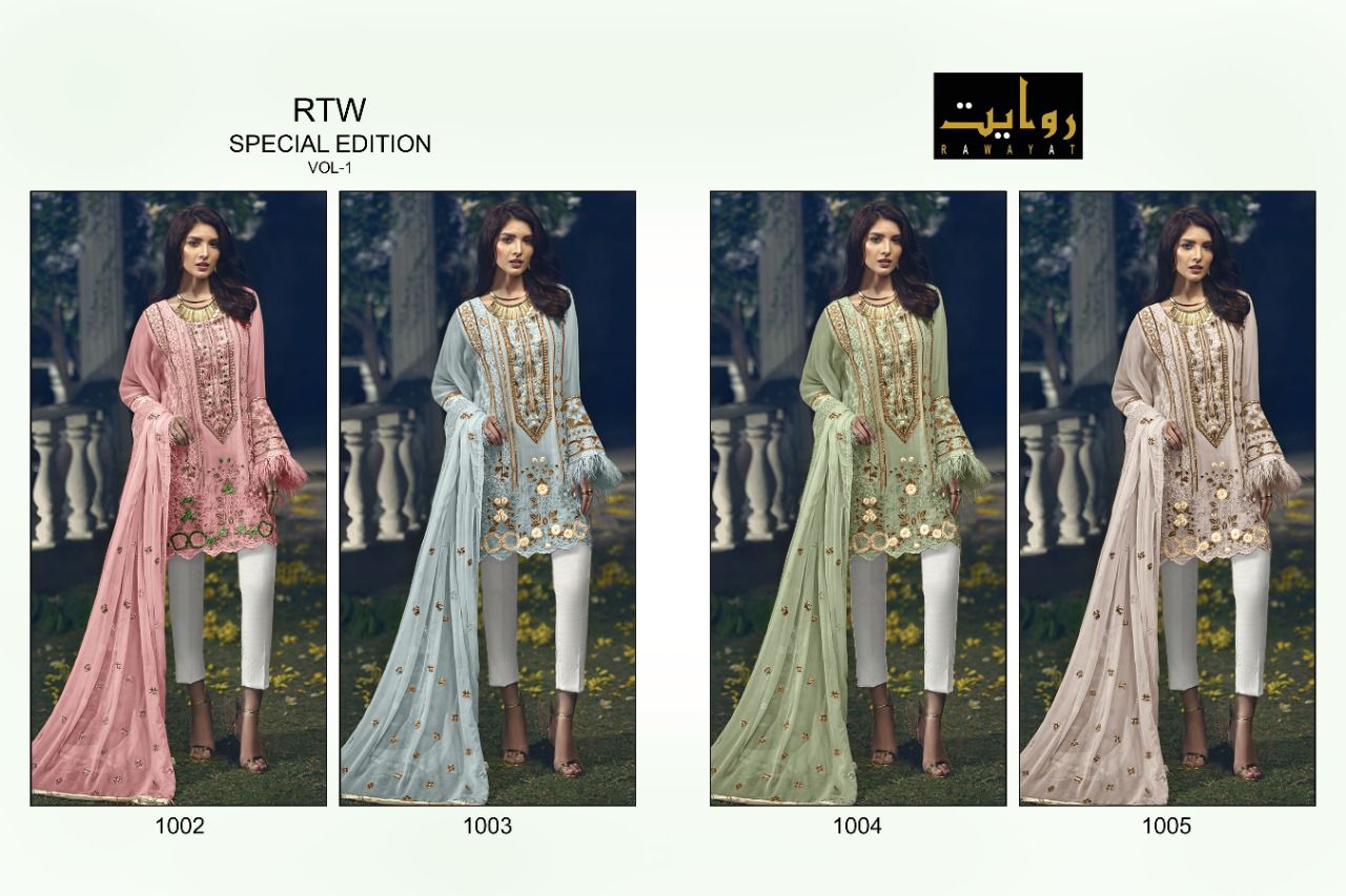 Rawayat Rtw Special Edition 1 Fancy Festive Wear Designer Ready Made Pakistani Collection